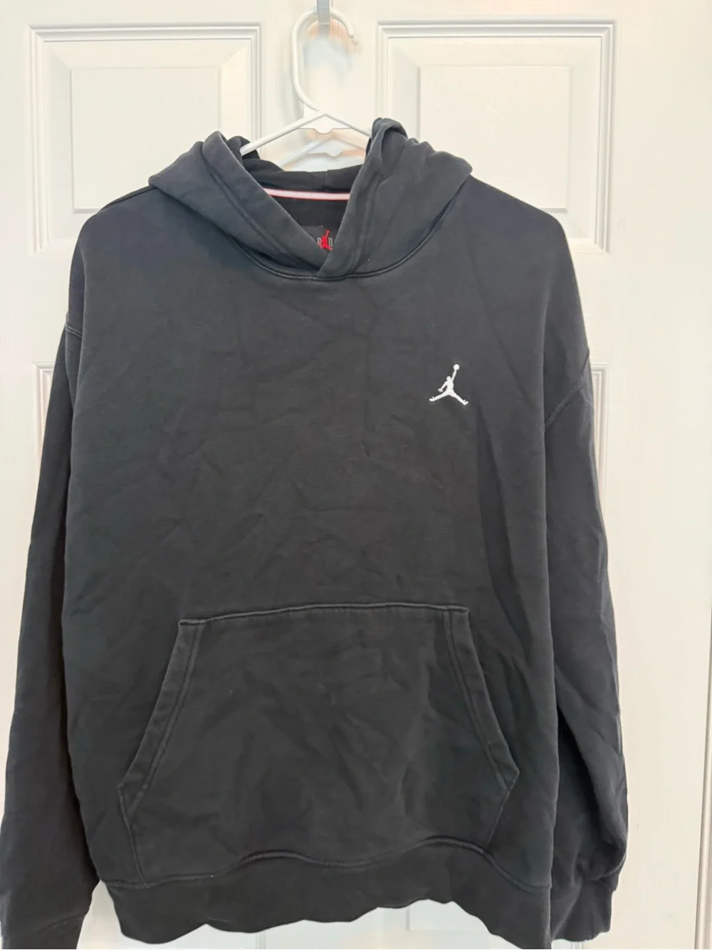 Jordan Black Hoodie with White Jumpman Logo